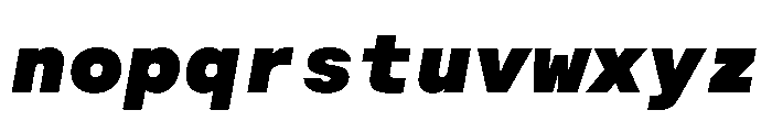 BALGroteskMono BlackItalic Instance Font LOWERCASE