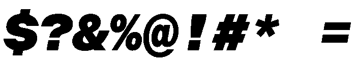 BALGroteskMono BlackItalic Font OTHER CHARS