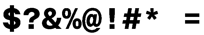 BALGroteskMono Bold Instance Font OTHER CHARS