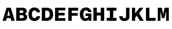 BALGroteskMono Bold Instance Font UPPERCASE