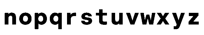 BALGroteskMono Bold Instance Font LOWERCASE