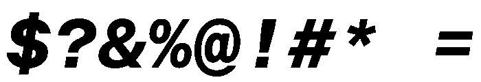 BALGroteskMono BoldItalic Instance Font OTHER CHARS