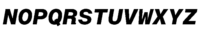 BALGroteskMono BoldItalic Instance Font UPPERCASE