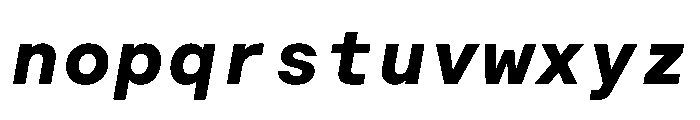 BALGroteskMono BoldItalic Instance Font LOWERCASE