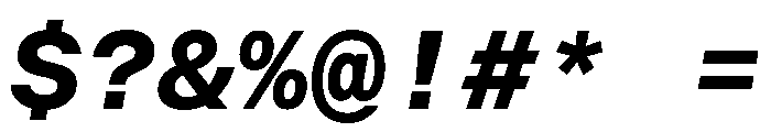 BALGroteskMono BoldItalic Font OTHER CHARS