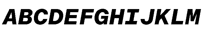 BALGroteskMono BoldItalic Font UPPERCASE
