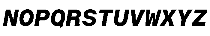 BALGroteskMono BoldItalic Font UPPERCASE