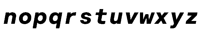 BALGroteskMono BoldItalic Font LOWERCASE