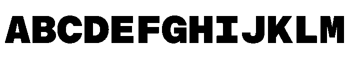 BALGroteskMono ExtraBold Instance Font UPPERCASE