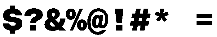 BALGroteskMono ExtraBold Font OTHER CHARS