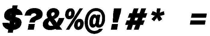 BALGroteskMono ExtraBoldItalic Instance Font OTHER CHARS