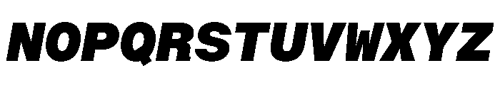 BALGroteskMono ExtraBoldItalic Instance Font UPPERCASE