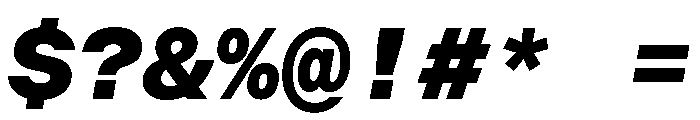 BALGroteskMono ExtraBoldItalic Font OTHER CHARS