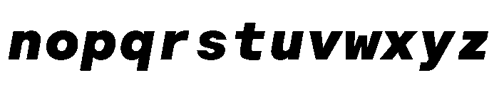 BALGroteskMono ExtraBoldItalic Font LOWERCASE
