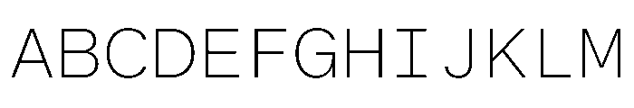 BALGroteskMono ExtraLight Font UPPERCASE