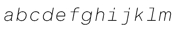 BALGroteskMono ExtraLightItalic FONT