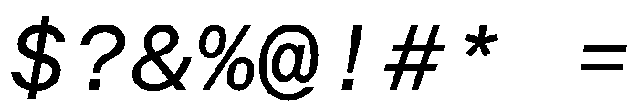 BALGroteskMono Italic Font OTHER CHARS