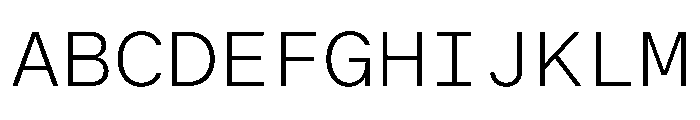 BALGroteskMono Light Instance Font UPPERCASE
