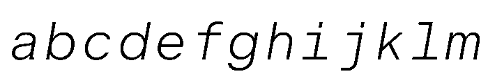 BALGroteskMono LightItalic Instance FONT