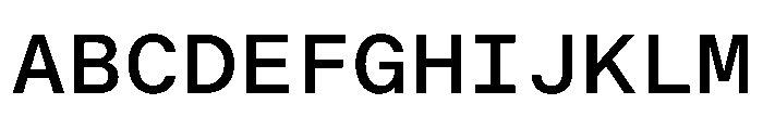 BALGroteskMono Medium Instance Font UPPERCASE