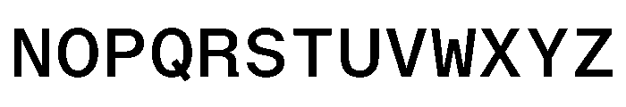 BALGroteskMono Medium Instance Font UPPERCASE