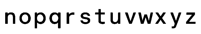 BALGroteskMono Medium Instance Font LOWERCASE