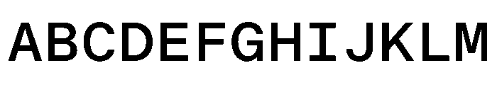 BALGroteskMono Medium Font UPPERCASE