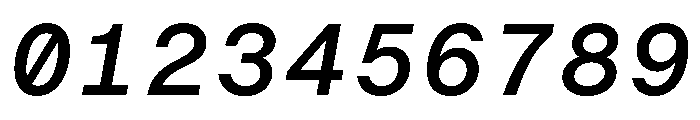BALGroteskMono MediumItalic Instance Font OTHER CHARS