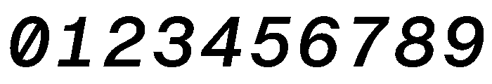 BALGroteskMono MediumItalic Font OTHER CHARS