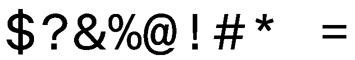 BALGroteskMono Regular Instance Font OTHER CHARS