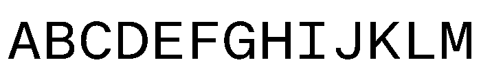 BALGroteskMono Regular Instance Font UPPERCASE