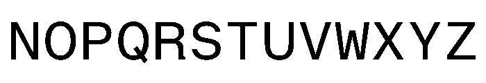 BALGroteskMono Regular Instance Font UPPERCASE