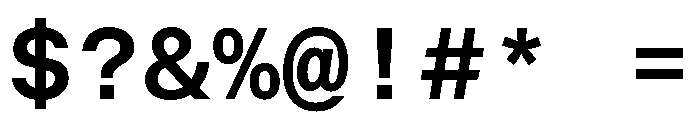 BALGroteskMono SemiBold Instance Font OTHER CHARS