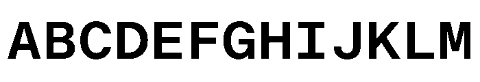 BALGroteskMono SemiBold Instance Font UPPERCASE
