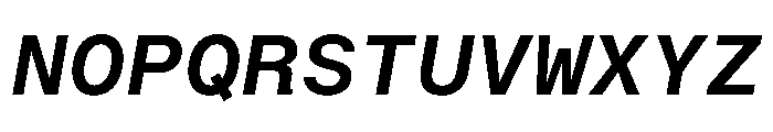 BALGroteskMono SemiBoldItalic Font UPPERCASE