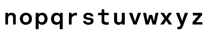 BALGroteskMono SemiBold Font LOWERCASE
