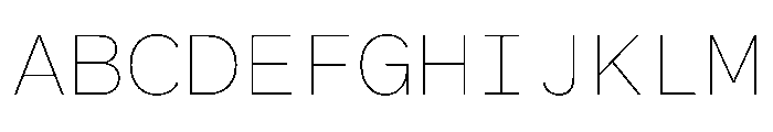 BALGroteskMono Thin Font UPPERCASE