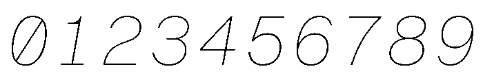 BALGroteskMono ThinItalic Instance Font OTHER CHARS