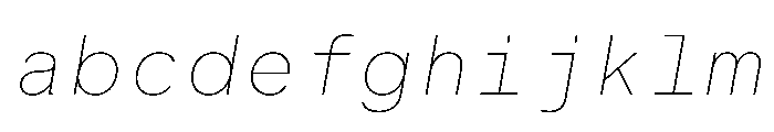 BALGroteskMono ThinItalic Instance FONT