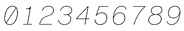 BALGroteskMono ThinItalic Font OTHER CHARS