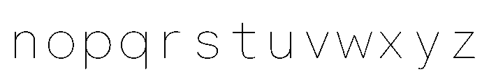 BALGroteskMono Thin Font LOWERCASE
