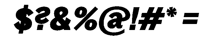 Bagoss TRIAL CondensedBoldItalic Instance Font OTHER CHARS