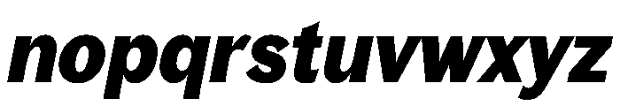 Bagoss TRIAL CondensedBoldItalic Instance Font LOWERCASE