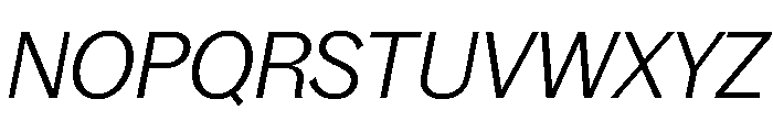 Bagoss TRIAL CondensedLightItalic Instance Font UPPERCASE