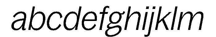 Bagoss TRIAL CondensedLightItalic Instance FONT