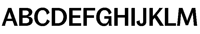 Bagoss TRIAL CondensedMedium Instance Font UPPERCASE