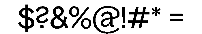 Bagoss TRIAL CondensedRegular Instance Font OTHER CHARS