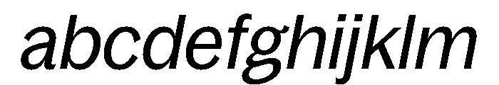 Bagoss TRIAL CondensedRegularItalic Instance FONT