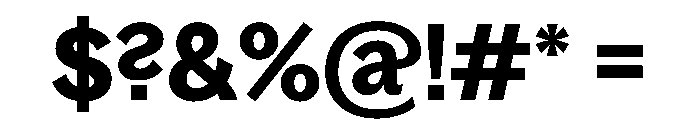 Bagoss TRIAL CondensedSemiBold Instance Font OTHER CHARS