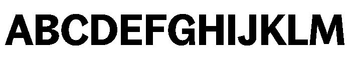 Bagoss TRIAL CondensedSemiBold Instance Font UPPERCASE